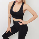 Women's Seamless Activewear Set – Sports Bra & High-Waist Leggings